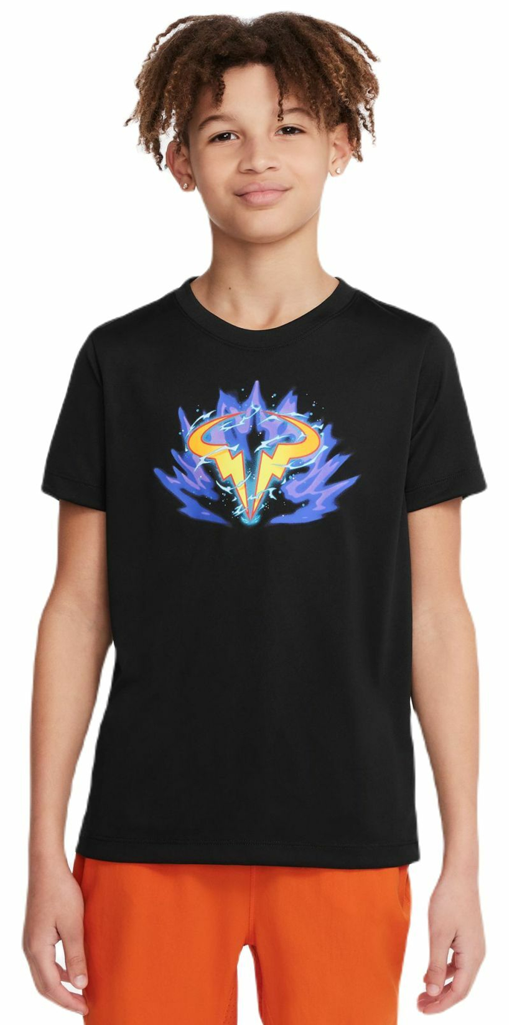 Футболка для мальчика теннисная Nike Kids Dri-Fit Rafa T-Shirt - black