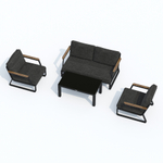 Лаунж зона Ideal Patio ЭСТИВО маренго - каркас карбон