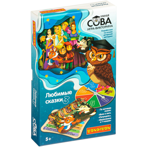 Настольная игра «Умная сова Любимые сказки 3»
