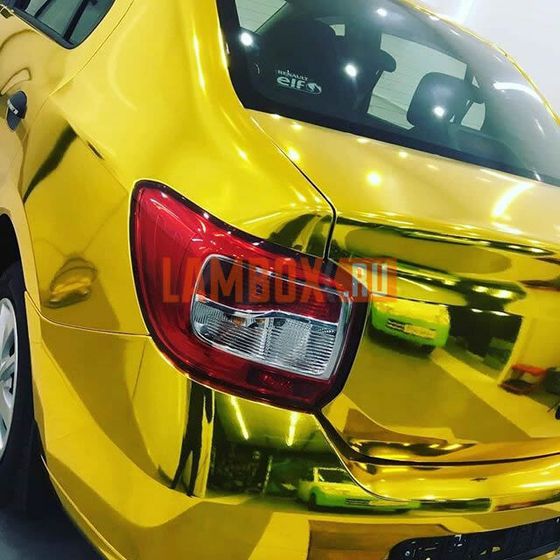 Пленка для авто «Хром — Золото» (Carbins)