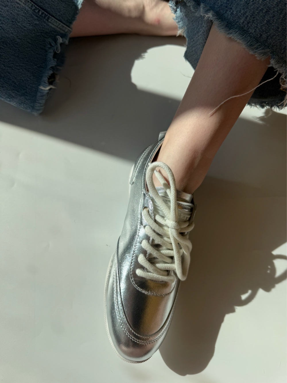 Базовые кеды из натуральной кожи Base white comfort