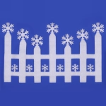 Украшение новогоднее «Забор со сказочными снежинками» 57*33 см