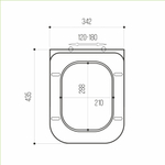Сиденье для унитаза  WAVE  APEKS полипропилен, микролифт, БЕЛЫЙ глянец