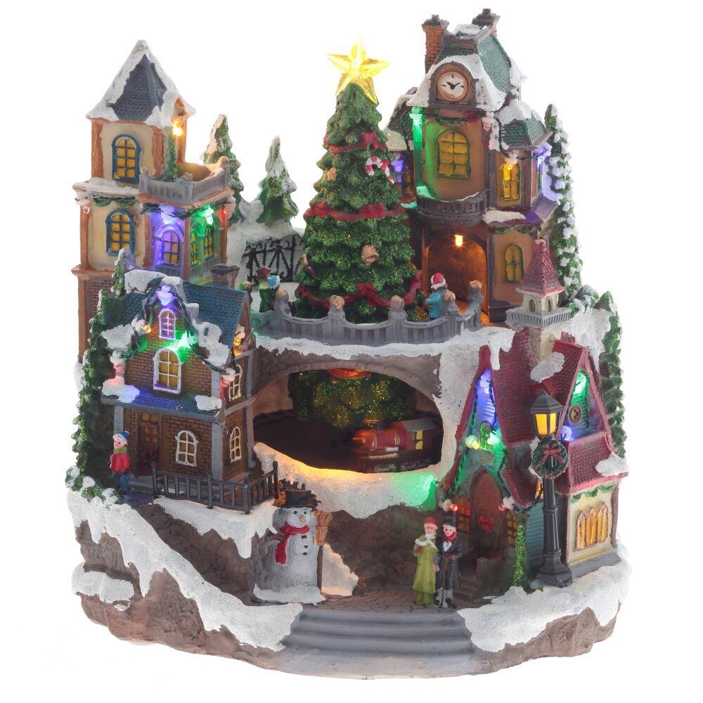 GAEM Фигурка декоративная "Рождество" (4 мелодии, подсвет, движ, 3xAA н/п, +USB), L27,5 W26 H29 см