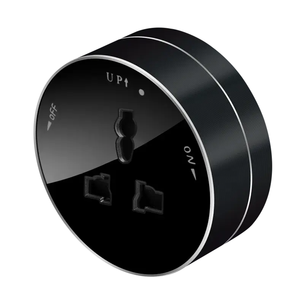 MULTITRACK Розетка универсальная круглая 13 А/250 В АНТРАЦИТ