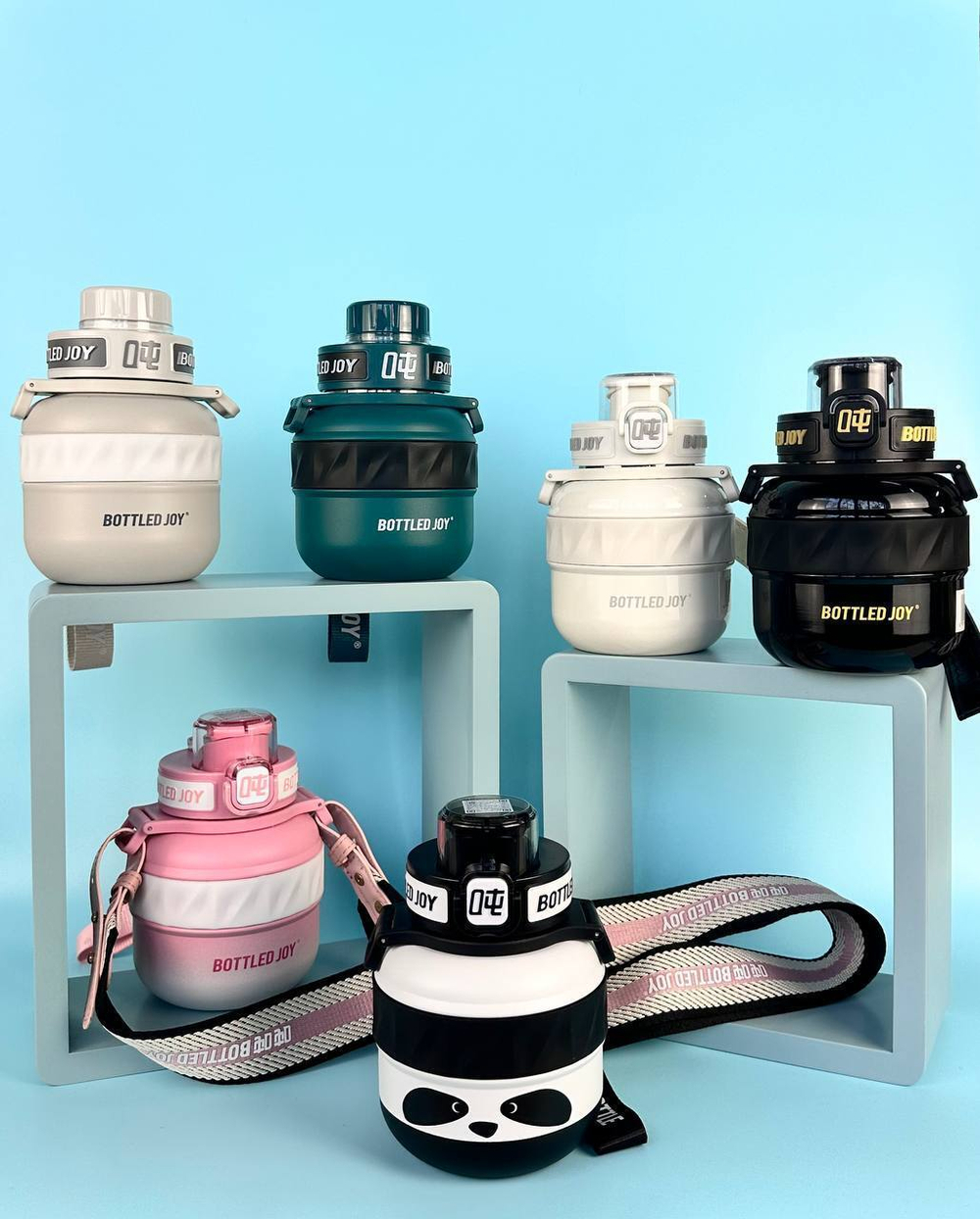 Термос Bottled Joy, нержавеющая сталь 316, 500 мл, белый (глянец)