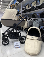 Коляска  OZON Ecco (2 в 1) (RIKO BASIC) 25 слоновая кость-бежевый