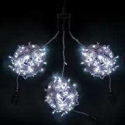 Комплект гирлянды на деревья с контроллером 60 м., 3 луча по 20 м, 600 LED ламп холодного белого цвета, Beauty Led (KDD600C-10-1W)