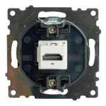 Розетка HDMI 2.1, Type A (механизм), STEKKER GLS00-7118-05, серия Катрин, черный 50062