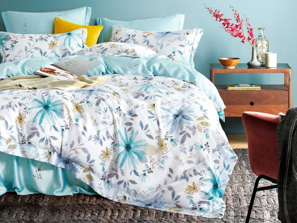 Постельное белье 2 спальное евро Asabella 1300-6