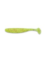 Приманка силиконовая Keitech Easy Shiner 4" PAL #01 Chartreuse Red Flake, 3 упаковки по 7 штук