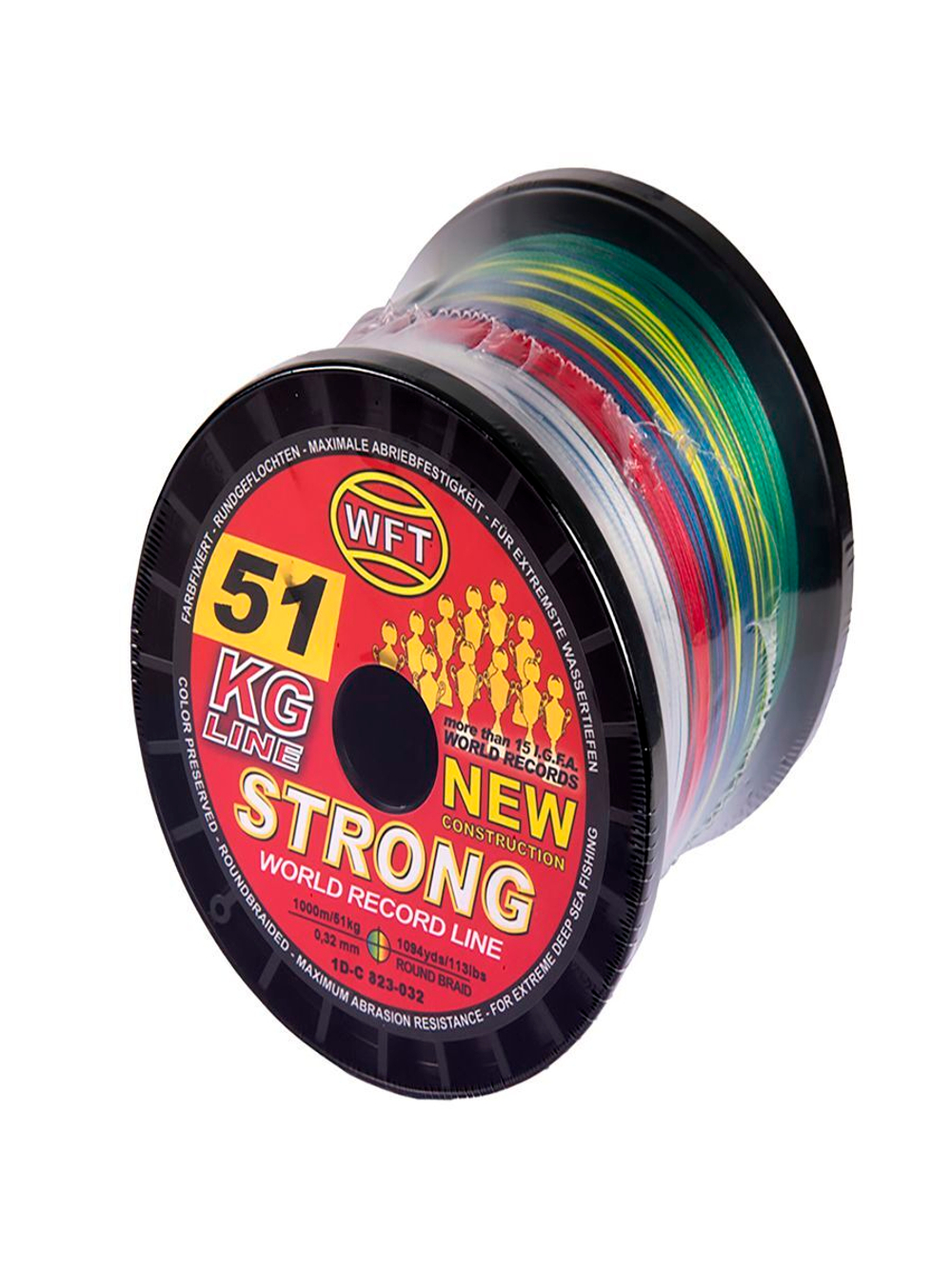 Шнур плетёный WFT KG STRONG Multicolor 300/025