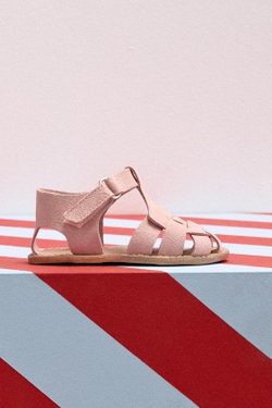 ZARA КОЖАНЫЕ САНДАЛИИ, РОЗОВЫЙ