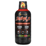 ALPHA LION, Burn2O, Scorch Berry, добавка для сжигания жира, со вкусом фруктового ассорти, 465 мл (15,72 унции)