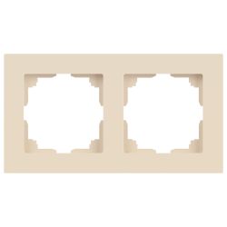 Рамка для розеток и выключателей Intro Accent 6-502-02 на 2 поста, СУ, слоновая кость | Intro
