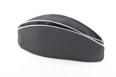 Пилотка ВМФ черная с белым кантом