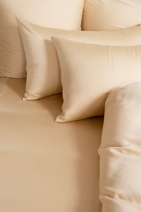 Простыня на резинке 200x200x40 German Grass Vanilla Brilliant бежевая