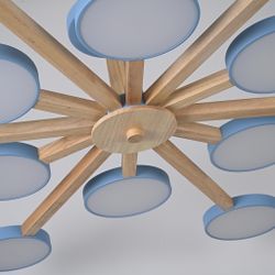 Потолочная Люстра Turna L12 Blue By Imperiumloft