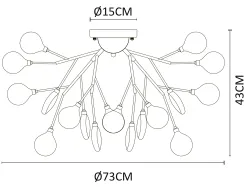 Потолочная люстра Arte Lamp CANDY