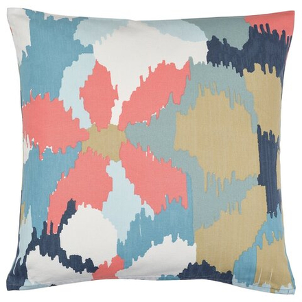 IKEA GAFFELFIBBLA  (ИКЕА ГАФФЕЛФИББЛА)  -  Наволочка, белый/голубой, 50x50 см