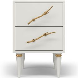 Тумба Арт Колор matte Классик Голд Белый опал матовый