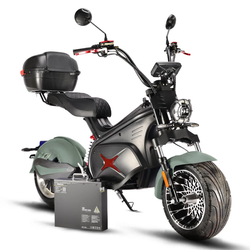 Электроскутер CityCoco WHITE SIBERIA BLACK SEA (GREEN) 5000W