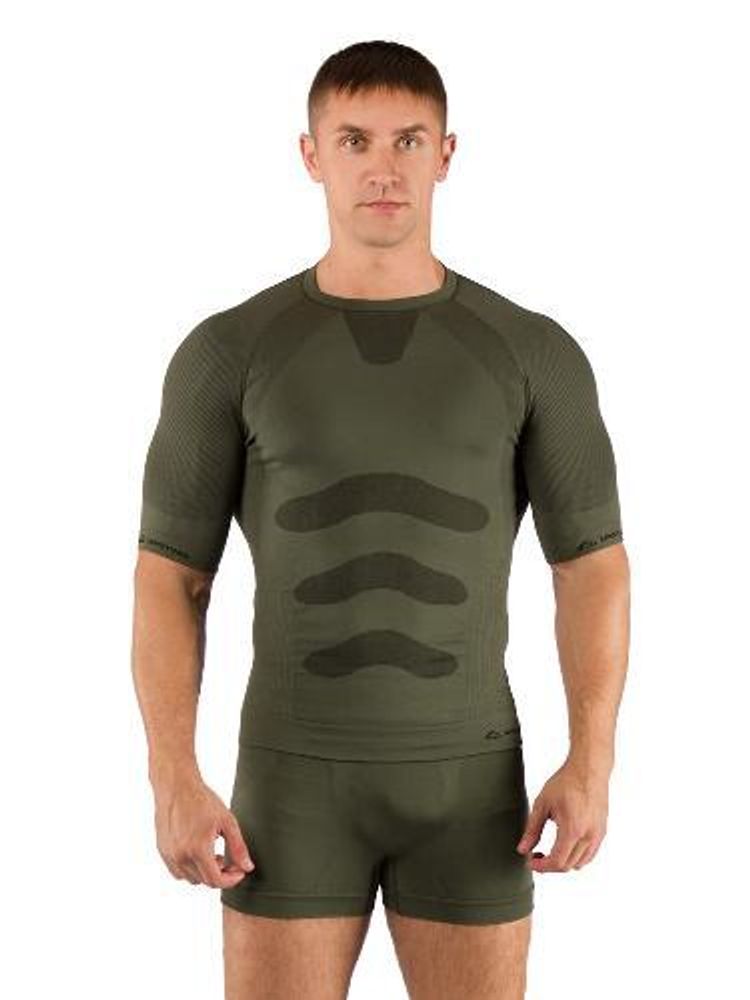 Футболка мужская Abel/ кор. рукав/ синтетика/ зеленый/ L-XL, Abel6262LXL