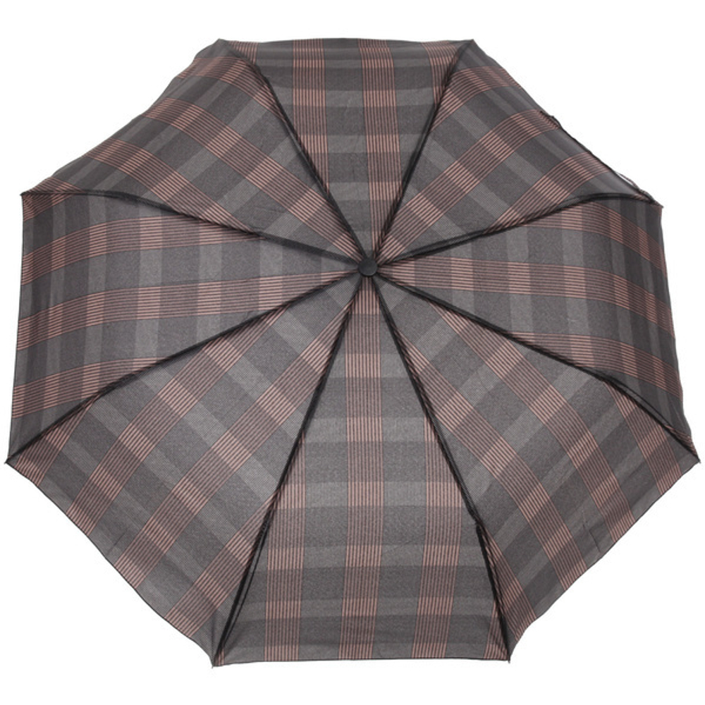 Зонт мужской полуавтомат «ESTET» 8 спиц, d-95см, длина в слож. виде 40см коричневый