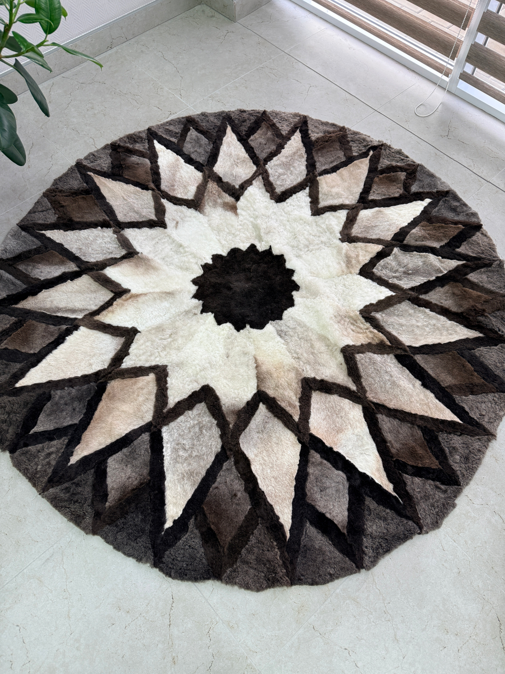 Ковер шкура натуральная овчина меховой