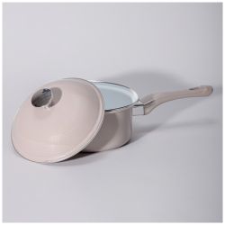 КОВШ AGNESS ЭМАЛИРОВАННЫЙ С ЭМАЛИРВОАННОЙ КРЫШКОЙ СЕРИЯ "CHARM", 1,5Л, 18Х8СМ