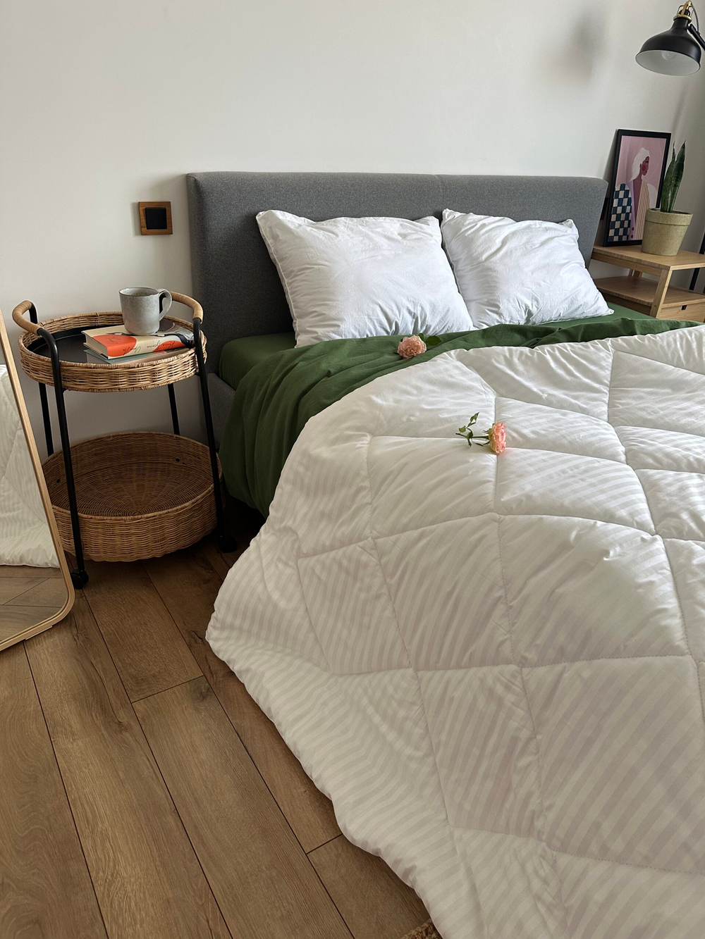 Одеяло всесезонное "Термофайбер РБ (поплин)" 300 гр/м2 2 сп (разные расцветки)