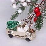 Ёлочная игрушка «Новогодний экспресс» 4*9*11 см, шампань