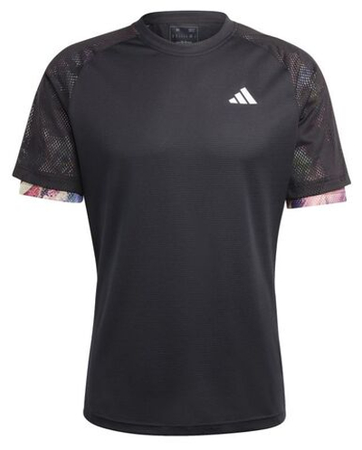 Мужская теннисная футболка Adidas Melbourne Ergo Tennis Heat Rdy Raglan Tee - black