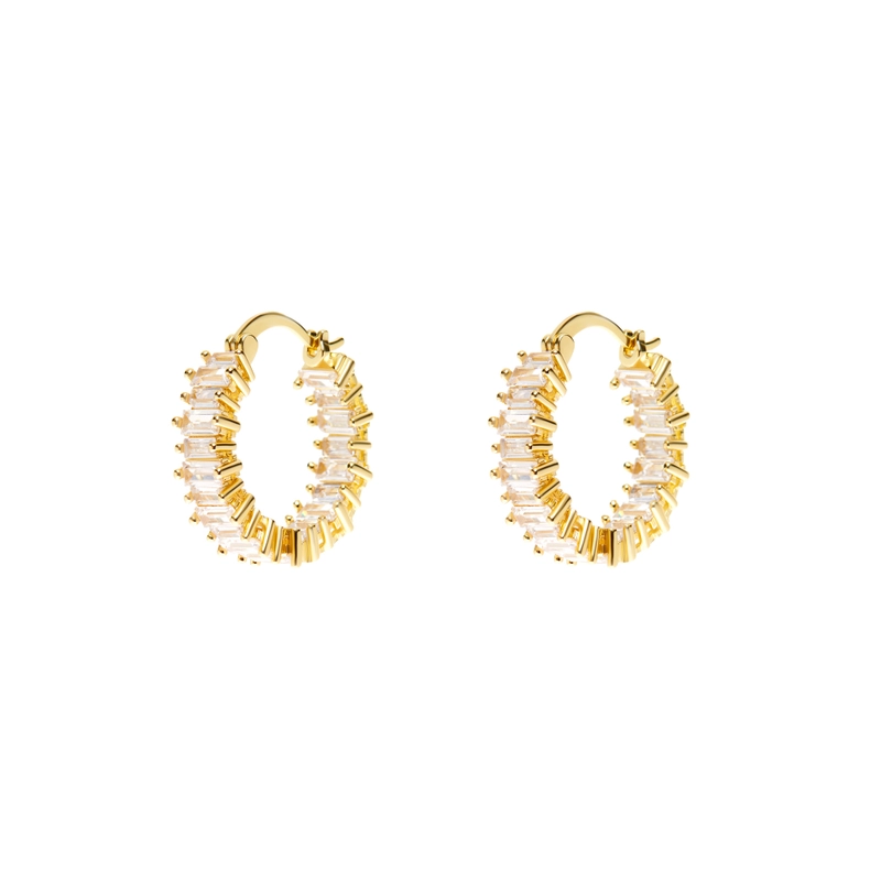 Серьги Багетная Дорожка