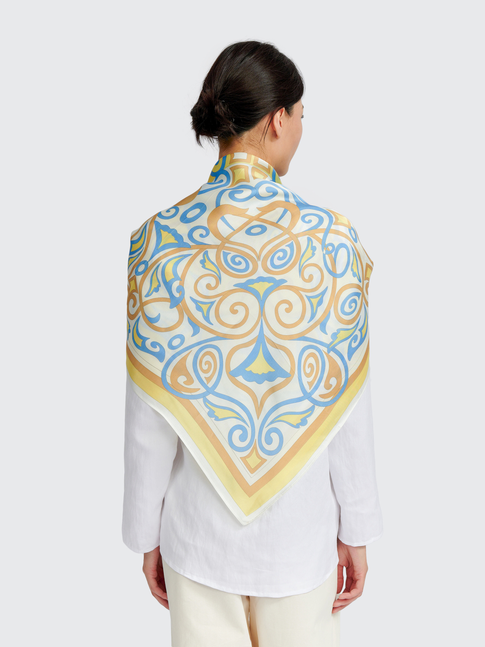 Платок, Виар-сатин, 70х70см