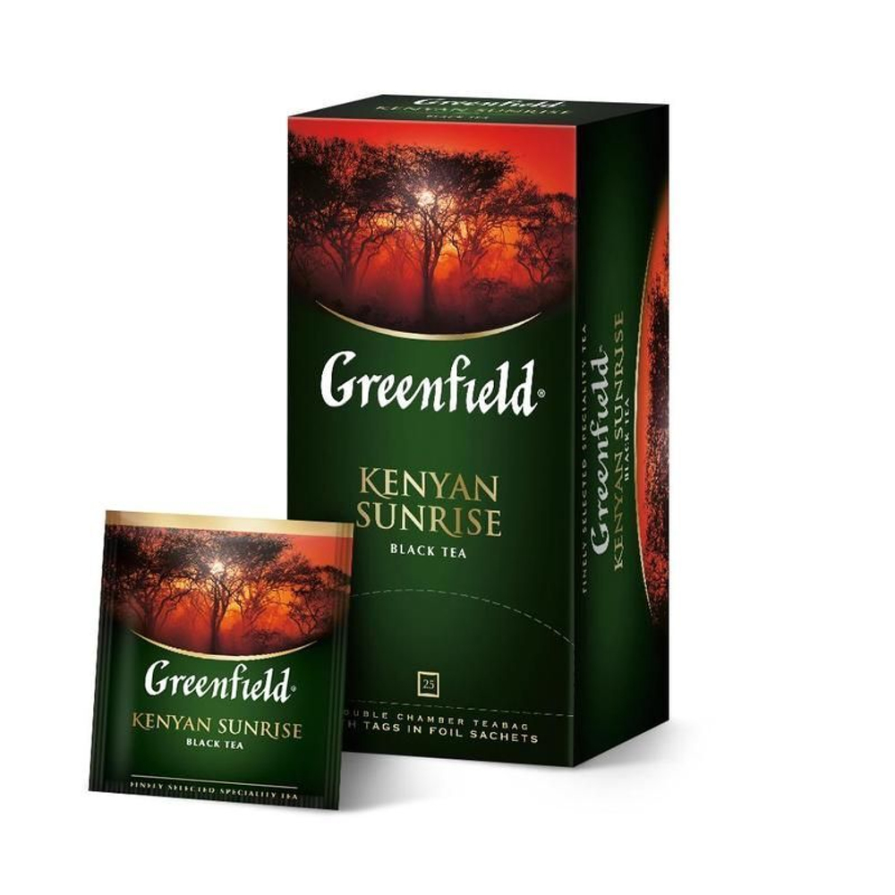 Чай черный Greenfield Kenyan Sunrise, 25 пакетиков