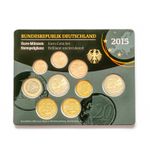 Germany 2015 Year Set (A, D, F, G, J) + 5 x 2 Euro "Hessen: Frankfurter Paulskirche"