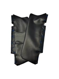 Чехлы на козырьки ВАЗ 2110, 2111, 2112 (синяя нить Бабочка)