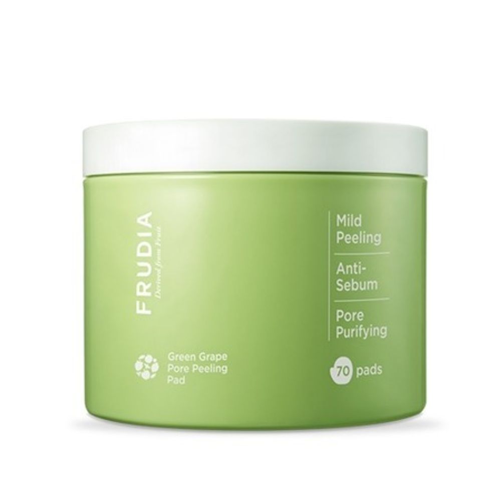 FRUDIA Отшелушивающая салфетка (пэд) для лица с зеленым виноградом Green Grape Pore Peeling Pad
