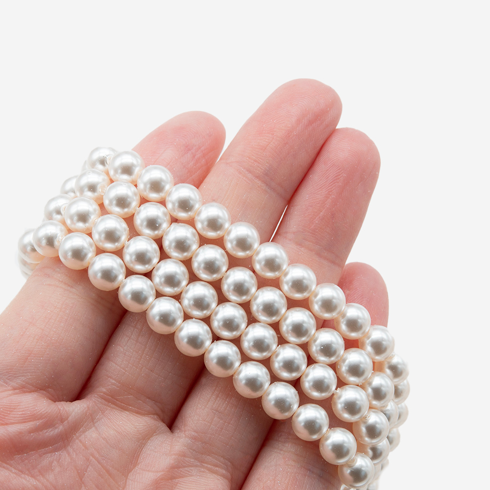 Хрустальный жемчуг, оттенок "Royal Pearl", шар 6мм