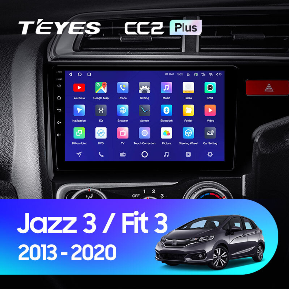 Teyes CC2 Plus 9" для Honda Fit, Jazz 3 2013-2020