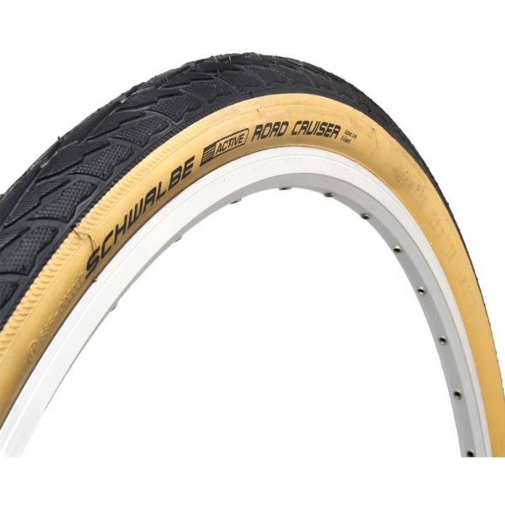 Покрышка 28X1.40 700X35C (37-622) Schwalbe ROAD CRUISER K-GUARD ACTIVE B/W HS484 GREEN, 50EPI