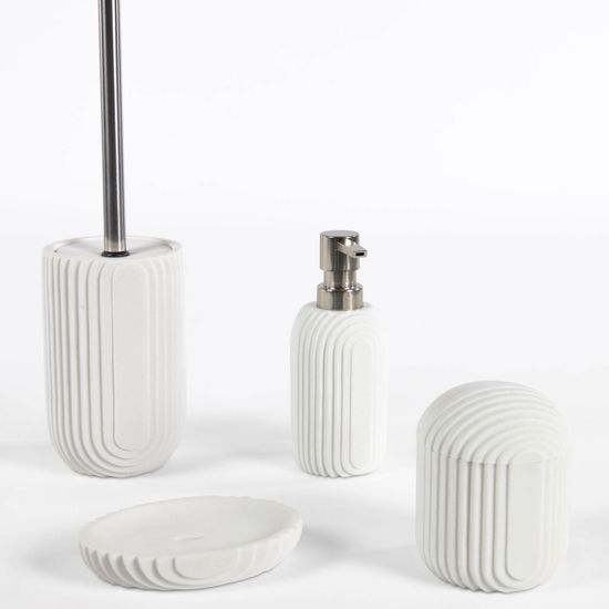 Дозатор для мыла из искусственного камня Ateneas белый