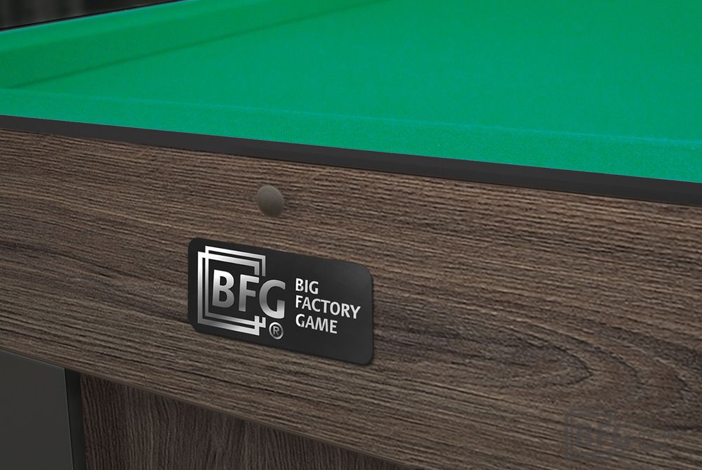 Бильярд BFG Compact Light 6 (Анкор) (Пул, анкор темный (ЛДСП), ЛДСП_16, Manchester 45 Yellow green ш1,98м, Х/б сетка)