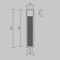 Настенный светильник (бра) Голтик / Golthic 3000К 30Вт Maytoni mod474wl-l30b3k