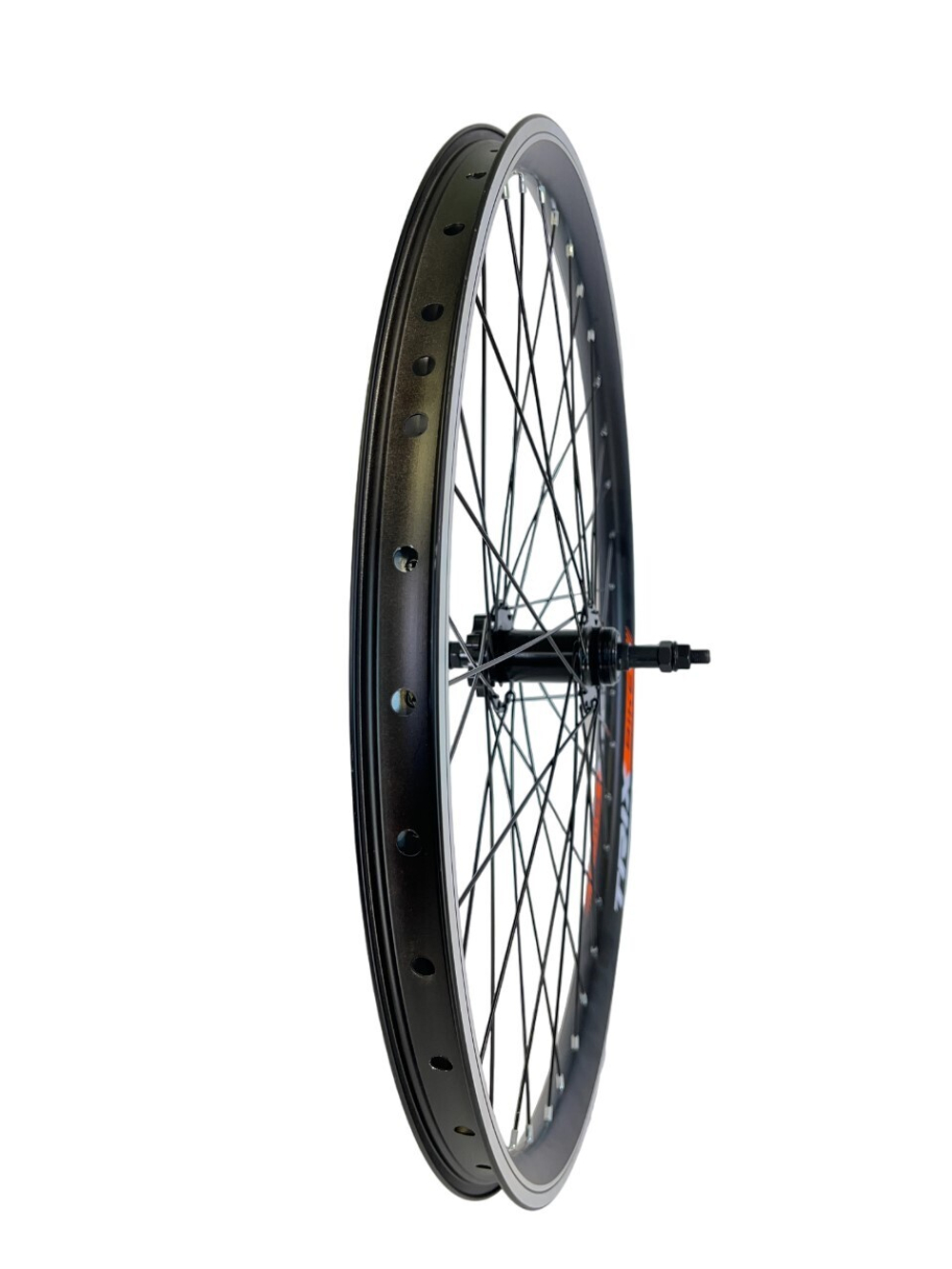 Колесо 26" заднее TRIX, обод алюминиевый, двойной, 36H, пистонированный, фрезер., 559х19,4/25х21,4мм