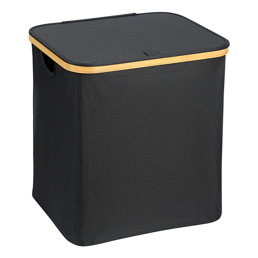 Корзина для белья neat mid, 40x33x43 см, черная