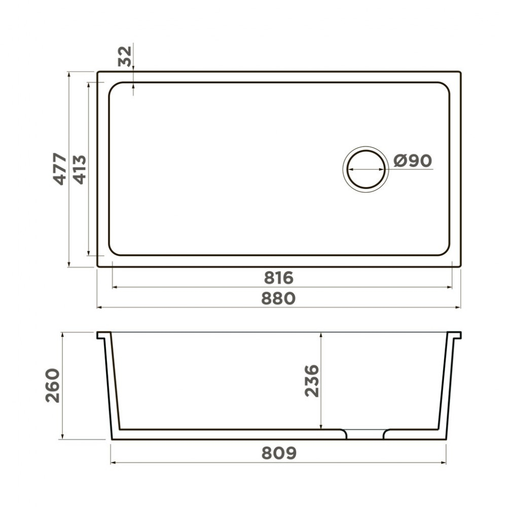 Кухонная мойка Omoikiri Tokara 88-U-I-WH-Glossy-S