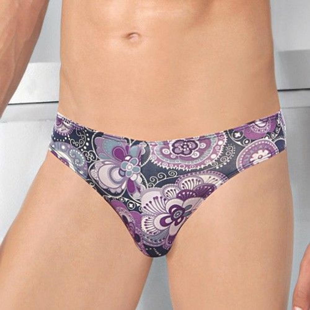 Мужские трусы слипы GoldenBay Violet Flowers