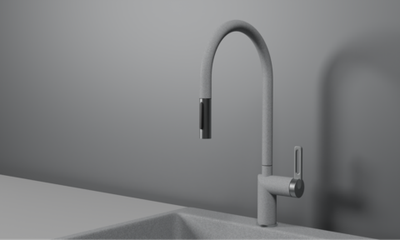 Granula GR-8172, БАЗАЛЬТ, СМЕСИТЕЛЬ КУХОННЫЙ С ВЫДВИЖНЫМ ИЗЛИВОМ